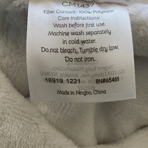 Petite L’Amour swaddle wrap ivory off white with lion embroidered very soft - Picture 12 of 14